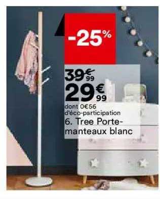 Tree Porte-manteaux Blanc