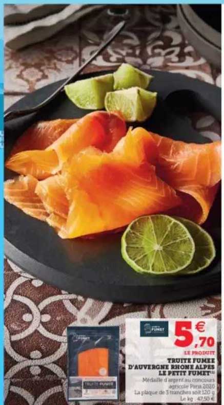 truite fumée d'auvergne rhone alpes le petit fumet