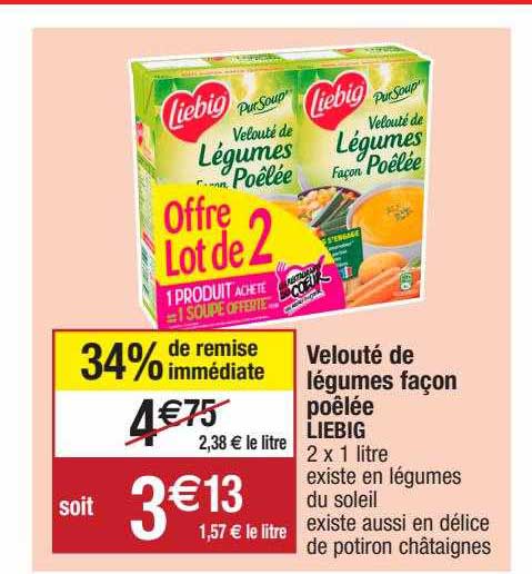 velouté de légumes façon poêlée liebig
