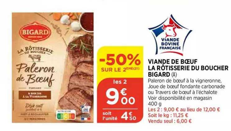 viande de bœuf la rôtisserie du boucher bigard