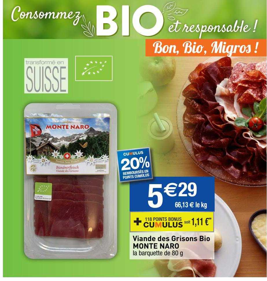 viande des grisons bio monte naro