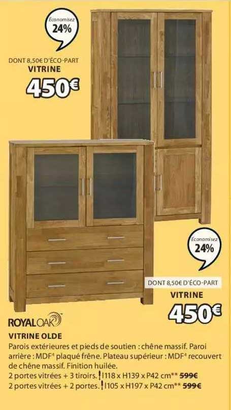 vitrine olde royal oak