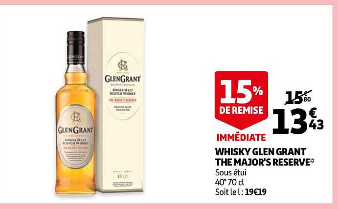 whisky glen grant the major's reserve