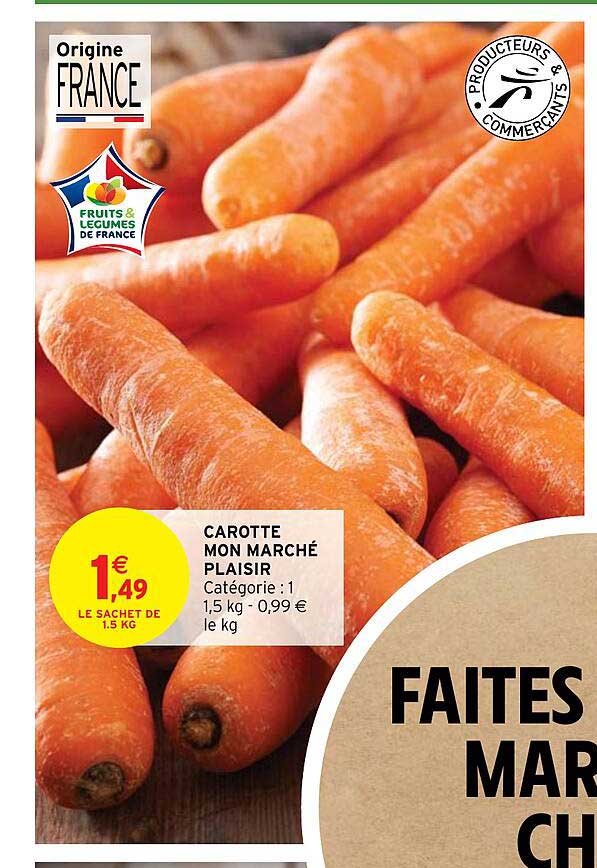 carotte mon marché plaisir
