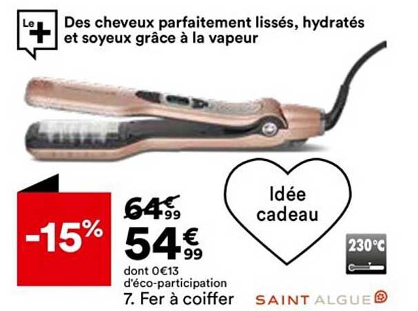 fer à coiffer saint algue