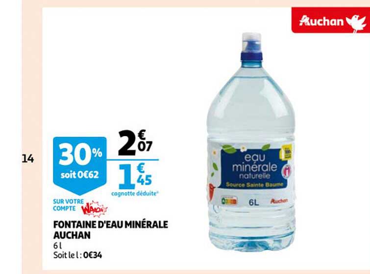 Fontaine D'eau Minérale Auchan