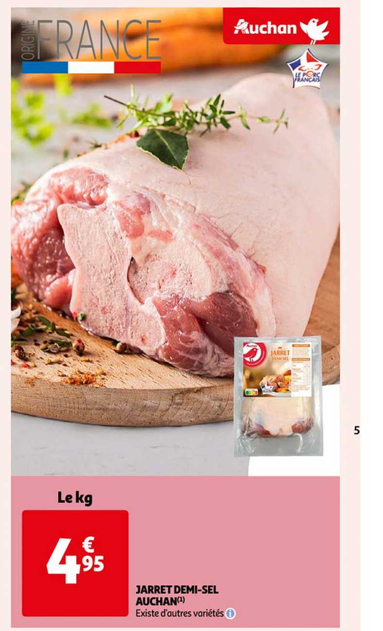 jarret demi-sel auchan