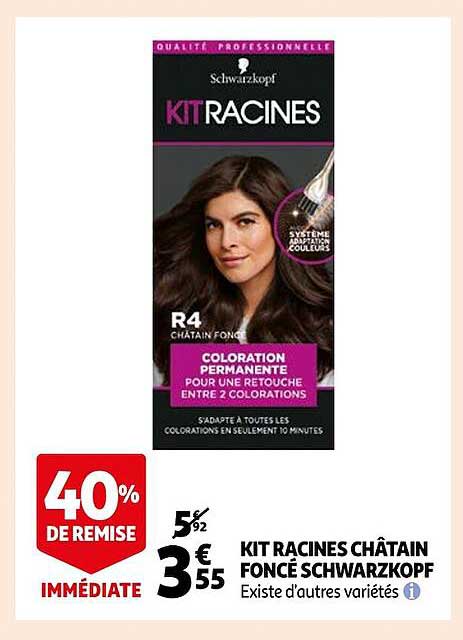 kit racines châtain foncé schwarzkopf