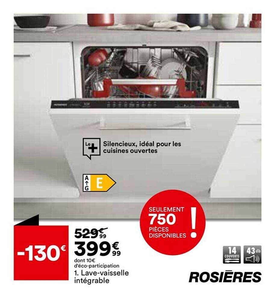 lave-vaisselle intégrable rosières