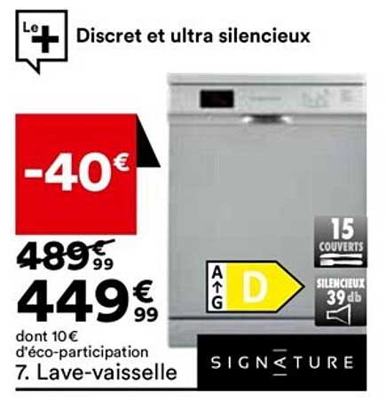 lave-vaisselle signature
