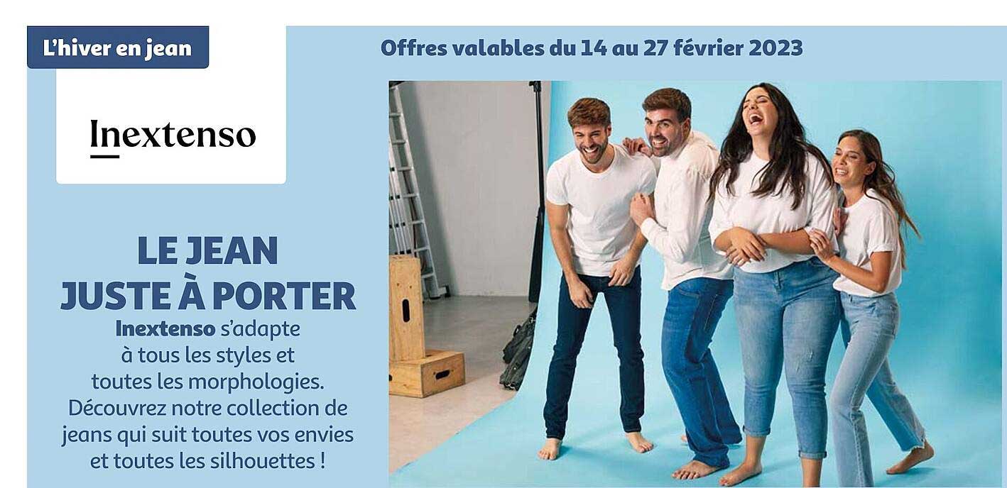 le jean juste à porter inextenso