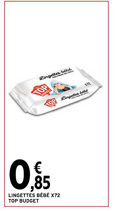 Lingettes Bébé X72 Top Budget