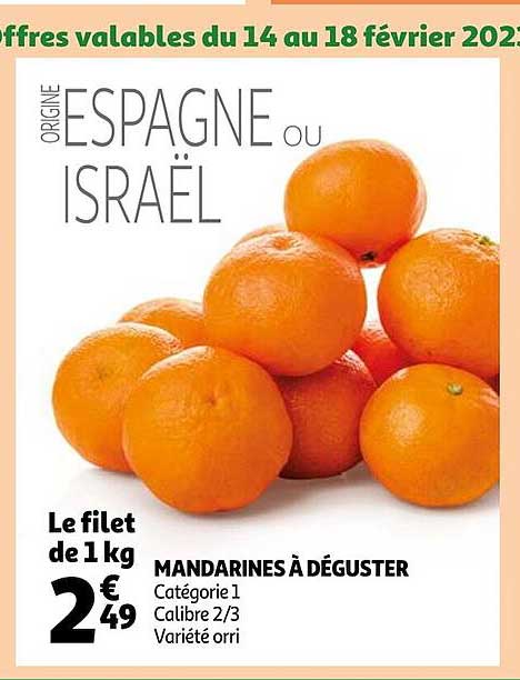 mandarines à déguster