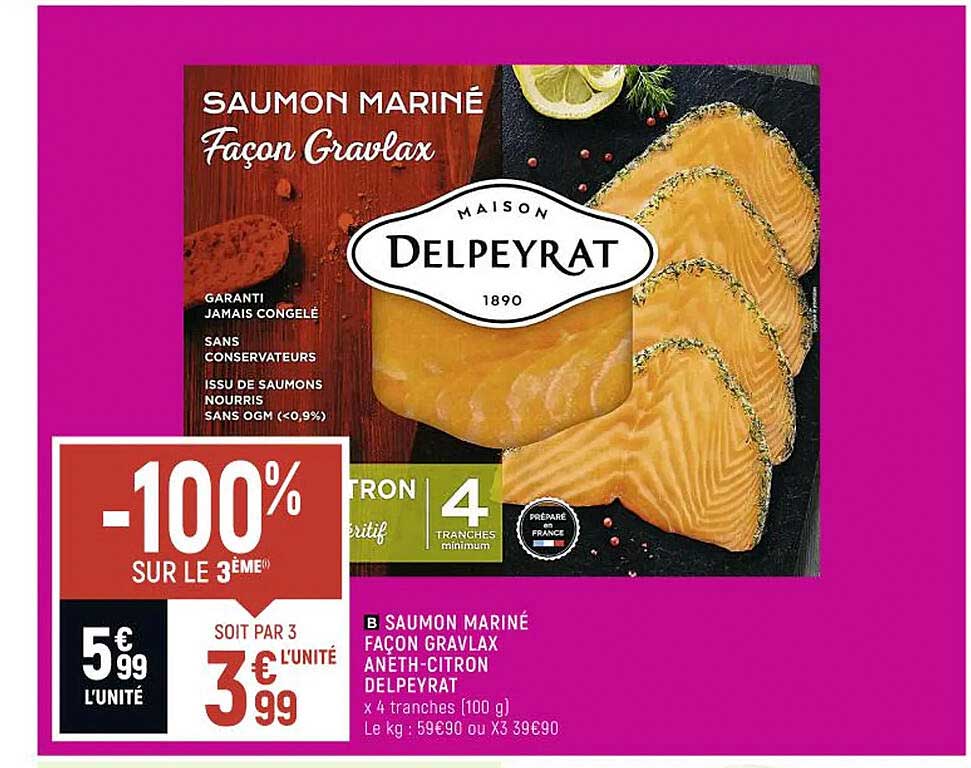 saumon mariné façon gravlax aneth-citron delpeyrat