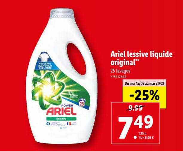 Ariel Lessive Liquide Original