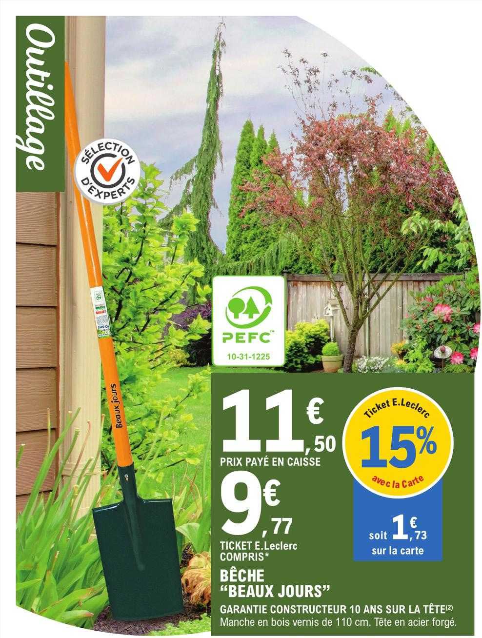 bêche "beaux jours"