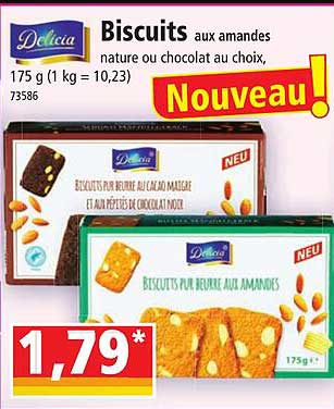 Biscuits Aux Amandes Delicia
