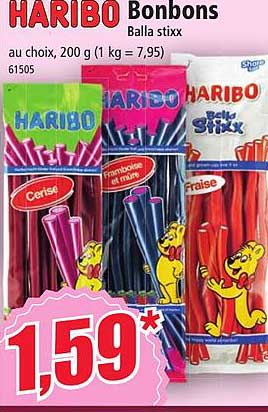 bonbons balla stixx haribo