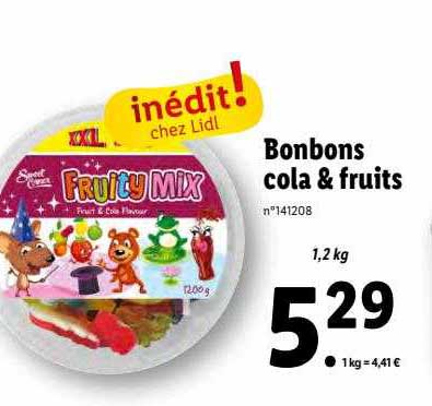 Bonbons Cola & Fruits