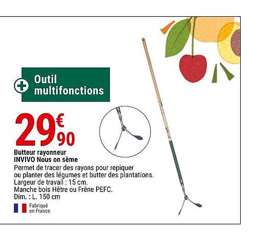 butteur rayonneur invivo nous on sème