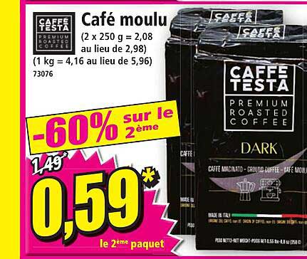 café moulu caffé testa