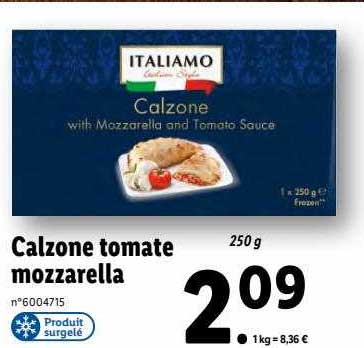 calzone tomate mozzarella italiamo