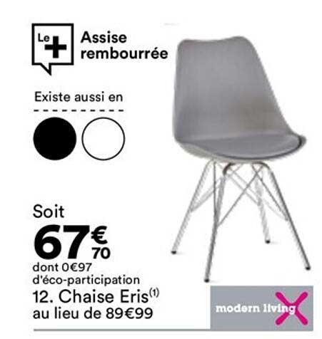 chaise eris modern living