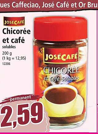 chicorée et café solubles josé café
