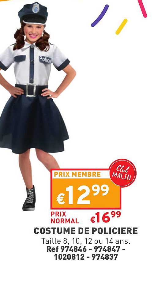 costume de policière