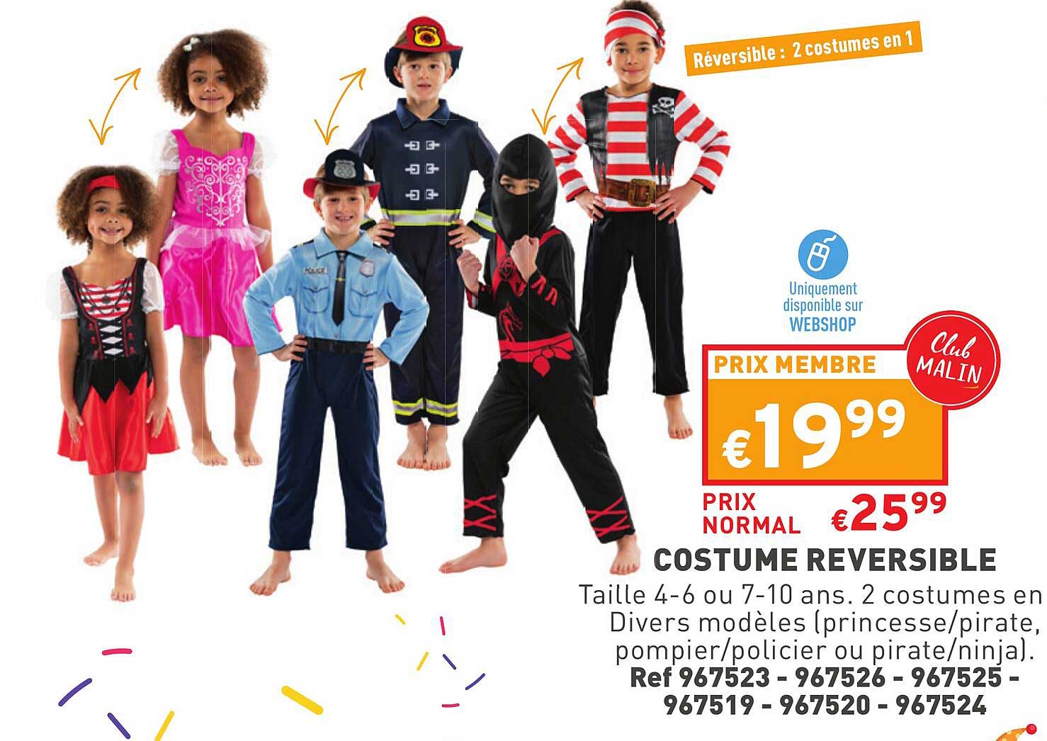costume reversible
