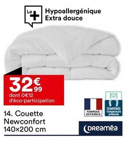 Couette Newconfort 140 X 200 Cm Dreaméa