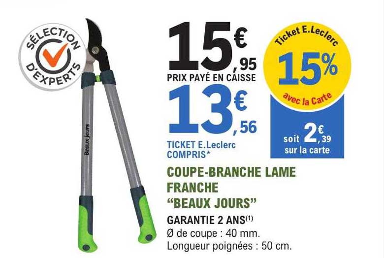 coupe-branche lame franche "beaux jours"