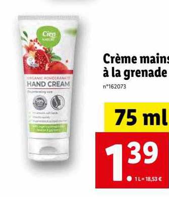 Crème Mains à La Grenade Cien