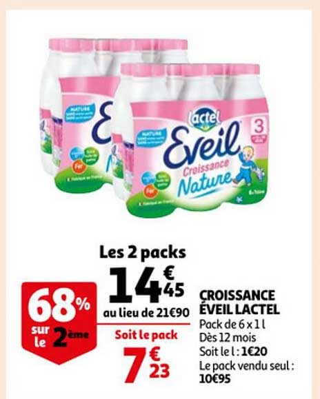 Croissance éveil Lactel