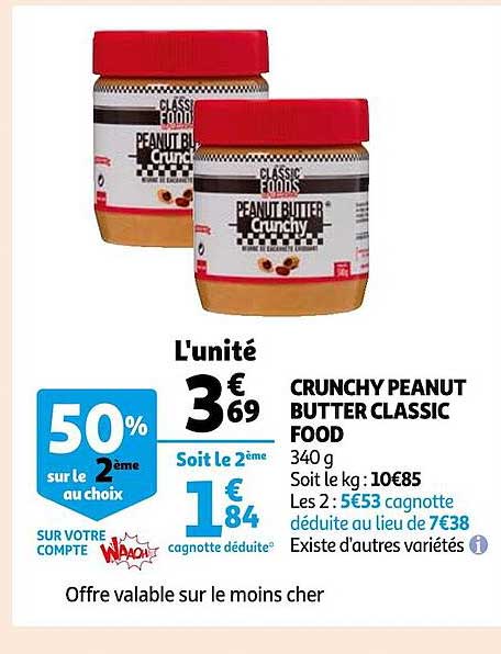 crunchy peanut butter classic food