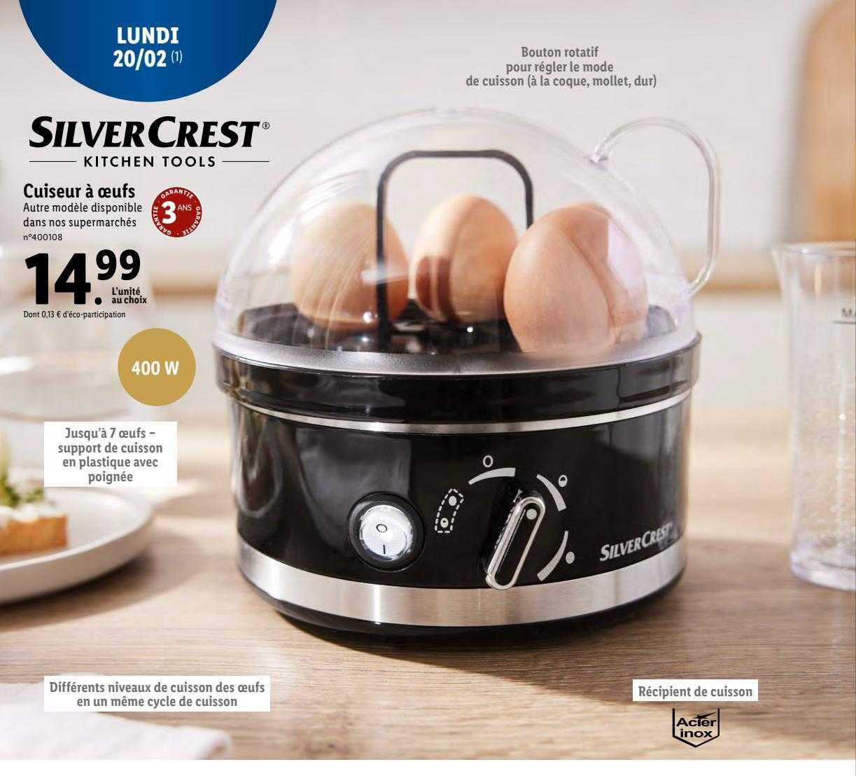 Cuiseur à œufs Silver Crest