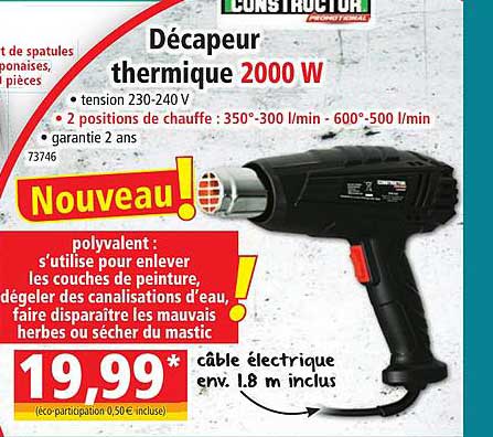 décapeur thermique 2000w