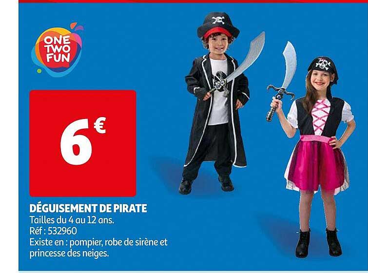 déguisement de pirate one two fun