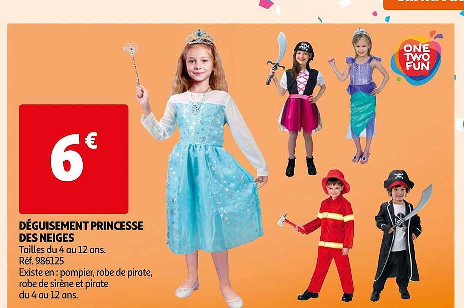 déguisement princesse des neiges one two fun