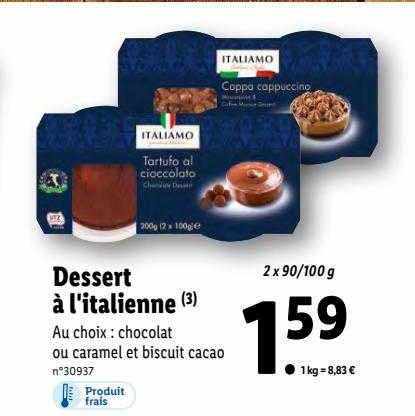 dessert à l'italienne italiamo