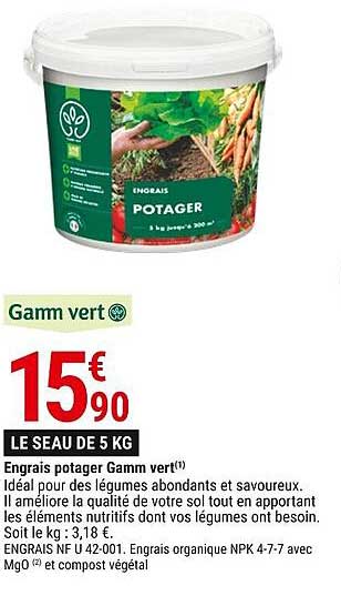 engrais potager gamm vert