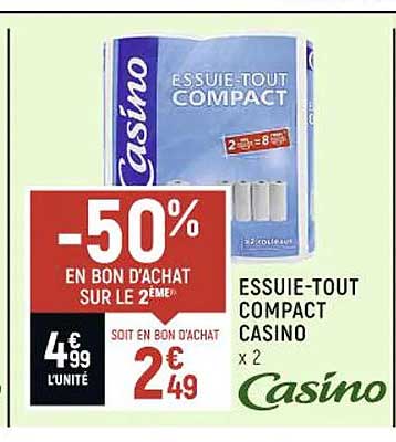 essuie-tout compact casino