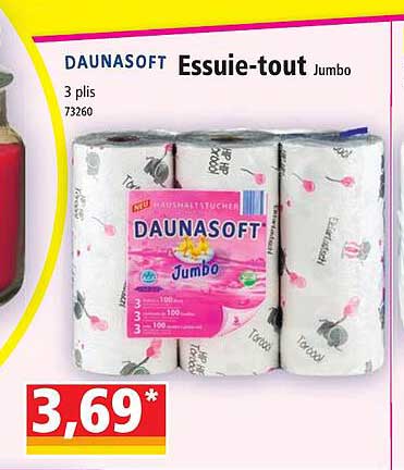essuie-tout jumbo daunasoft