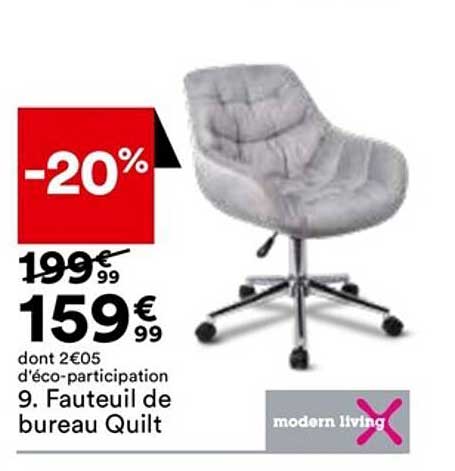 fauteuil de bureau quilt modern living