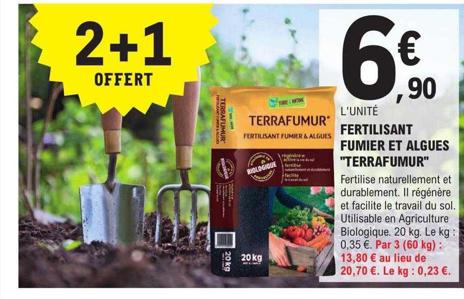 fertilisant fumier et algues "terrafumur"