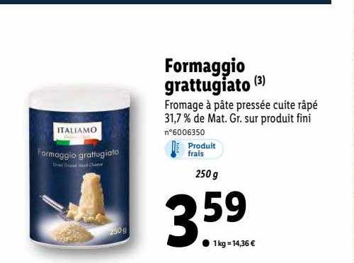 Formaggio Grattugiato Italiamo