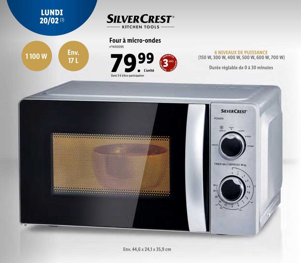 four à micro-ondes silver crest