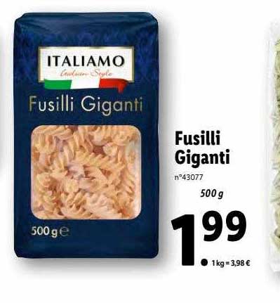 fusilli giganti italiamo