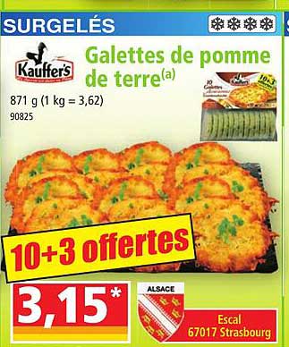 Galettes De Pomme De Terre Kauffer's