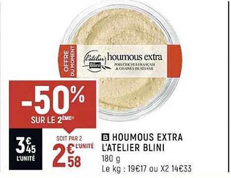 houmous extra l'atelier blini